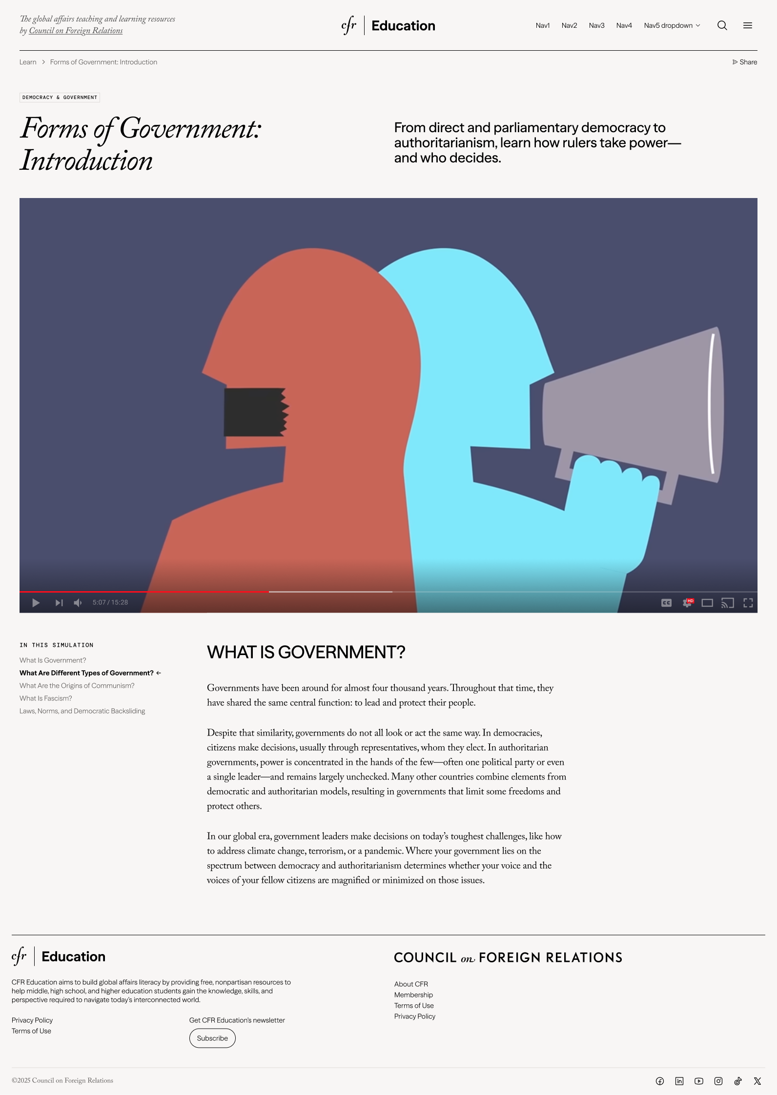 Learning journey page